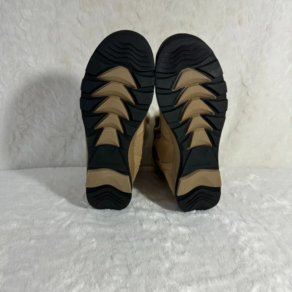 Lands' End Girls Powder Belle Bootie US 5 Medium Thermolite Insole Dark Fawn - Picture 5 of 10